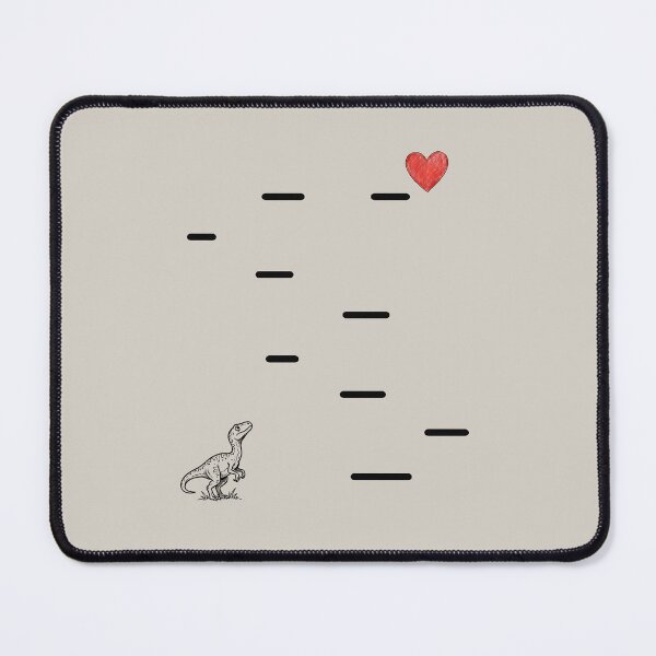 Item preview, Dino jump love quest designed and sold by WittyWeaveWear.