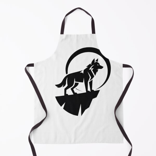 Item preview, wolf howling at a geometric moon designed and sold by sevenmountains.