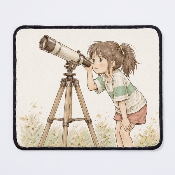Item preview, CHIHIRO OGINO WITH TRIPOD TELESCOPE designed and sold by LIS AND MELIVERSO.