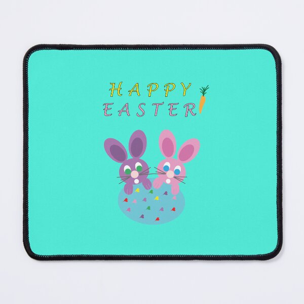 Item preview, Happy Easter Cute Bunnies with Easter Egg designed and sold by PattersArt.