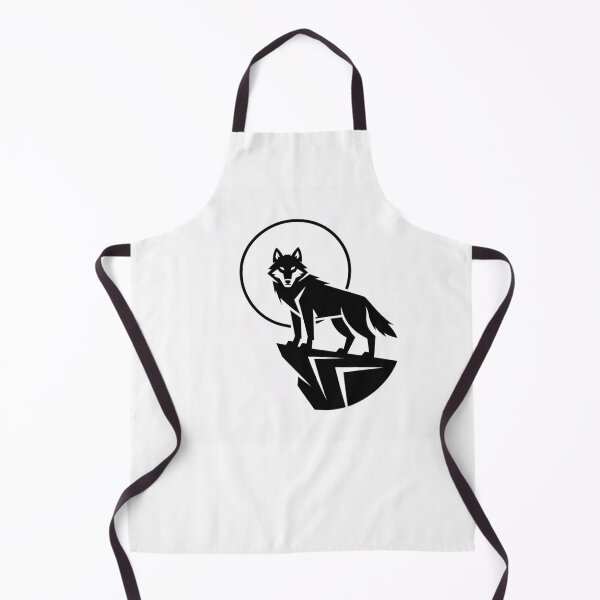 Item preview, wolf howling at a geometric moon designed and sold by sevenmountains.