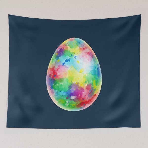 Item preview, Colorful Watercolor Easter Egg Splatter Art designed and sold by Dakson Design - Fantasy Art.