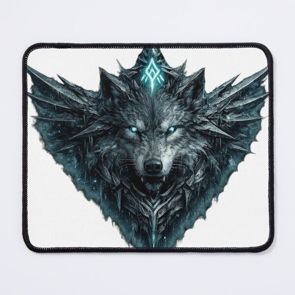 Item preview, Dark Nordic Wolf Emblem Design designed and sold by HejStudio.