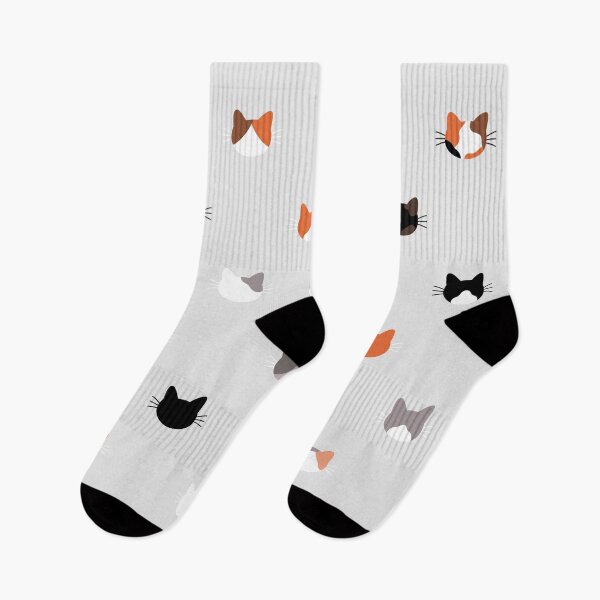 Item preview, Cute Cat Faces Pattern - Minimal Kitty Print designed and sold by Nesstitches.