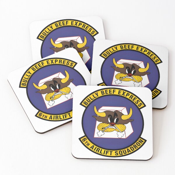 Item preview, Official Insignia of the United States Air Force 6th Airlift Squadron "Bully Beef Express" designed and sold by CharlieDesings.