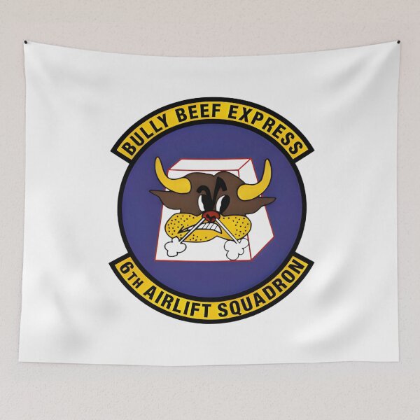 Item preview, Official Insignia of the United States Air Force 6th Airlift Squadron "Bully Beef Express" designed and sold by CharlieDesings.