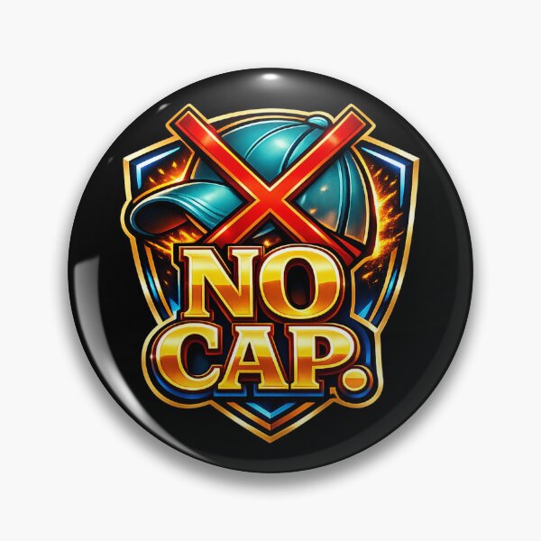Item preview, No Cap – Slang Humor Quote – Minimalist GenZ/GenX Attitude Design designed and sold by TKOprintdesigns.