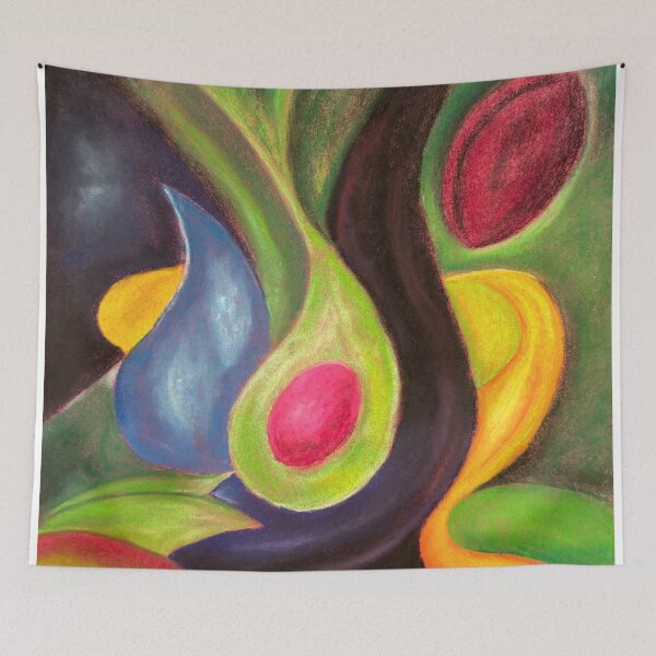 Item preview, Abstract Organic Shapes Color Composition designed and sold by BetweenForms.