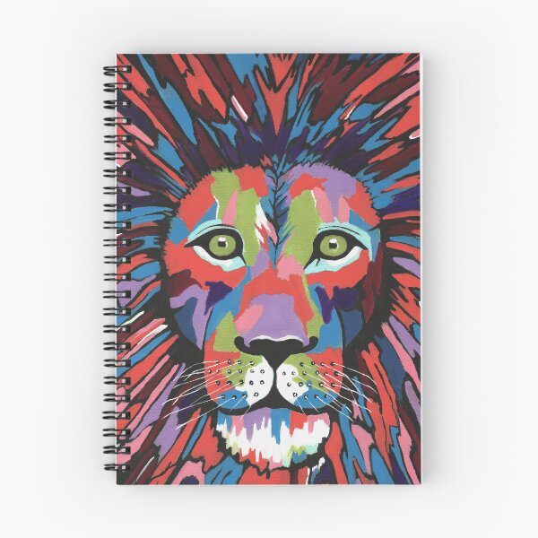 Item preview, Colorful Lion Face designed and sold by Sartoris Art.