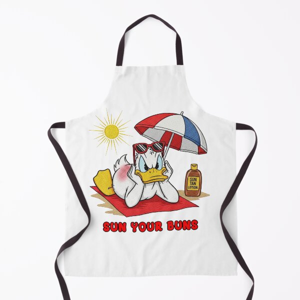 Item preview, Sun Your Buns Funny Duck Sunbathing Beach designed and sold by TeeARTHY.