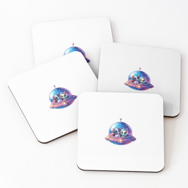 Item preview, Cat and Alien traveling through space. designed and sold by CarmeNina.
