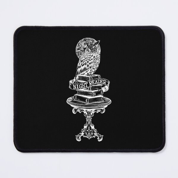 Item preview, Night Reader Owl - Wise Book Lover Vintage Illustration designed and sold by Urban Muse And Sultry Hues.