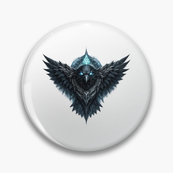 Item preview, Dark Nordic Raven Spirit Emblem designed and sold by HejStudio.