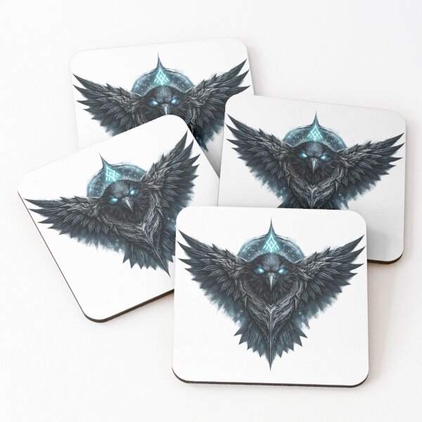 Item preview, Dark Nordic Raven Spirit Emblem designed and sold by HejStudio.