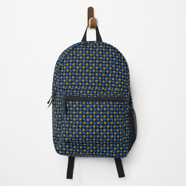 Item preview, Pattern of blue and yellow hearts  designed and sold by Cherevan.