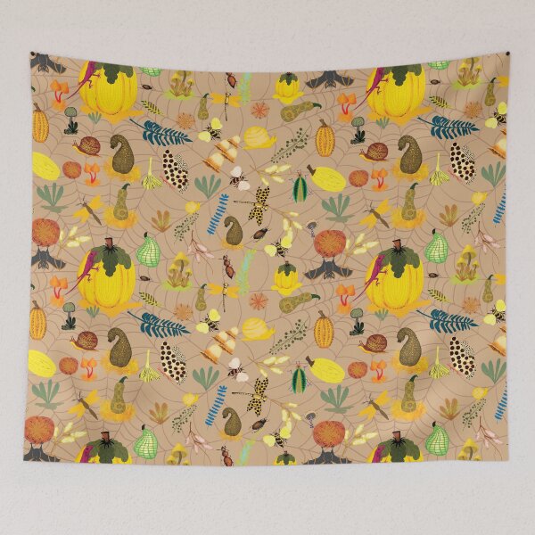 Item preview, Glowy Pumpkins, Bats, and Autumn Insects Puzzle designed and sold by phatlizzardart.