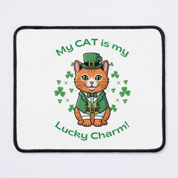 Item preview, Lucky Charm Orange Cat-St. Patrick's Day designed and sold by teesbymcab.