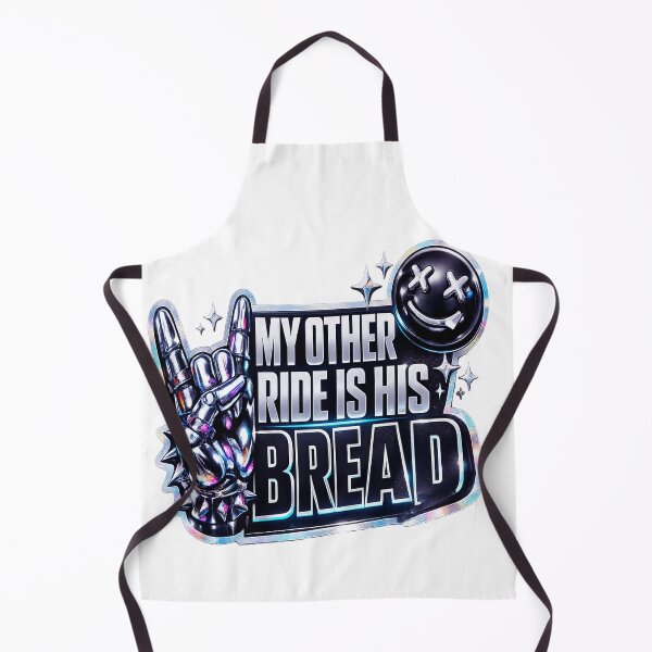Item preview, Hilarious My Other Ride Is His Bread Funny Meme Vinyl Sticker designed and sold by ARTCREATESHOP.