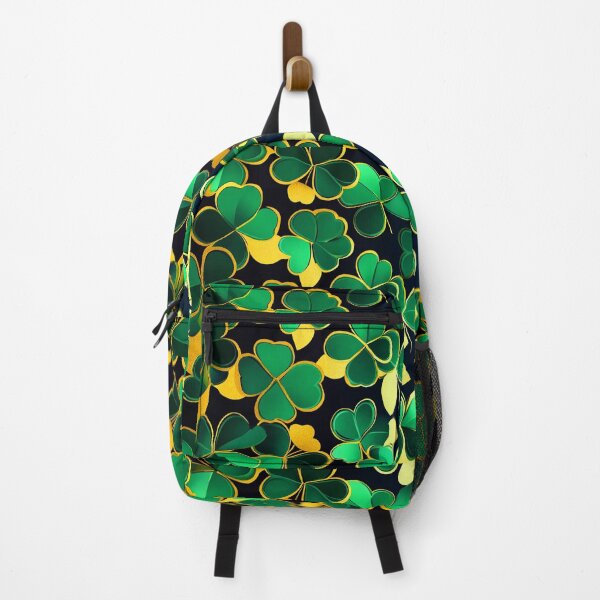 Item preview, St. Patrick's Day Green And Golden Elegant Shamrocks Pattern designed and sold by DEC02.