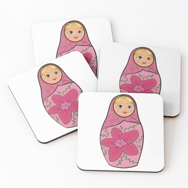 Item preview, Cute Matryoshka Doll Sticker – Colorful Russian Nesting Doll Folk Art Vinyl Decal designed and sold by AlyonaCo.
