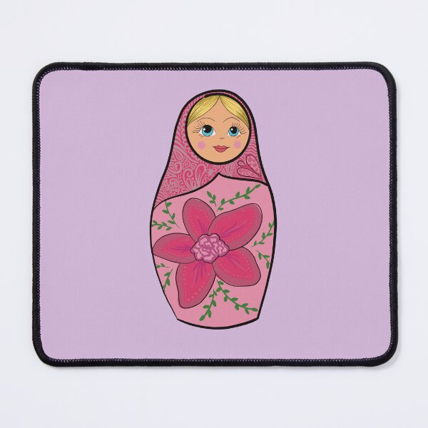 Item preview, Cute Matryoshka Doll Sticker – Colorful Russian Nesting Doll Folk Art Vinyl Decal designed and sold by AlyonaCo.