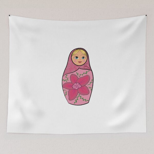 Item preview, Cute Matryoshka Doll Sticker – Colorful Russian Nesting Doll Folk Art Vinyl Decal designed and sold by AlyonaCo.