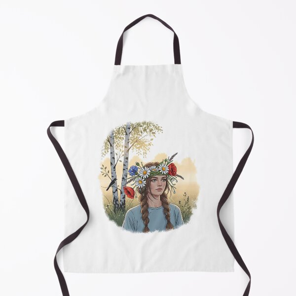 Item preview,  Portrait of a Girl with Flower Crown in Birch Forest designed and sold by TeeARTHY.