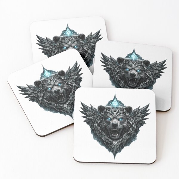 Item preview, Dark Nordic Bear Warrior Emblem designed and sold by HejStudio.