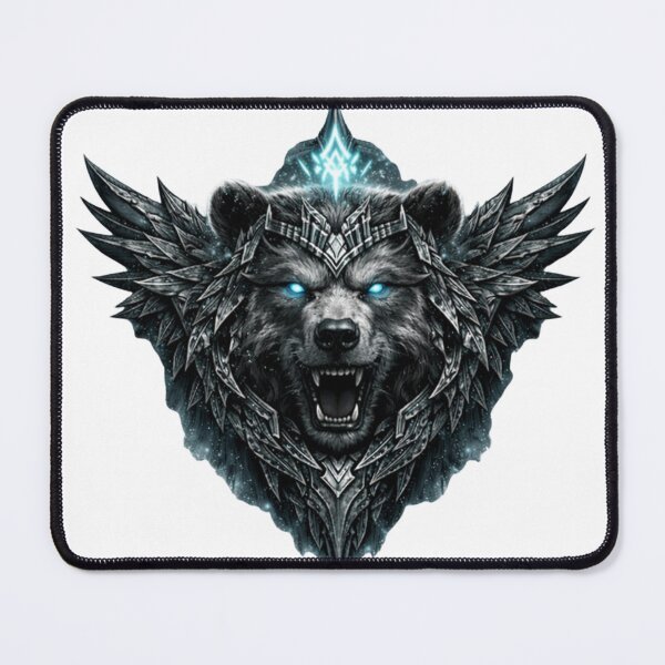 Item preview, Dark Nordic Bear Warrior Emblem designed and sold by HejStudio.
