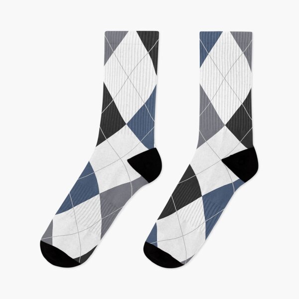 Item preview, Blue And White Argyle Pattern  designed and sold by HomeFeeling.