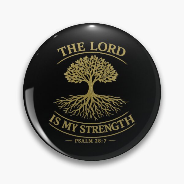 Item preview, The Lord Is My Strength Psalm 28:7 Christian Bird Illustration Faith Scripture Design designed and sold by AmazingViews.