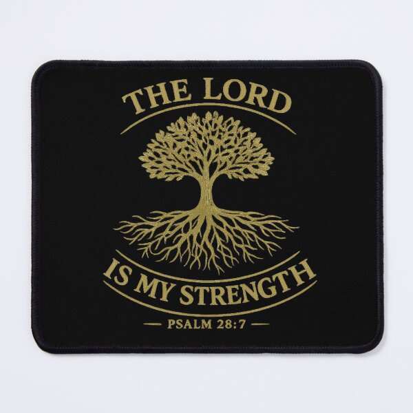 Item preview, The Lord Is My Strength Psalm 28:7 Christian Bird Illustration Faith Scripture Design designed and sold by AmazingViews.