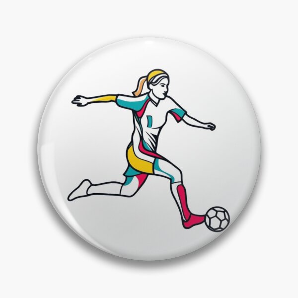 Item preview, woman playing soccer designed and sold by lapinu.