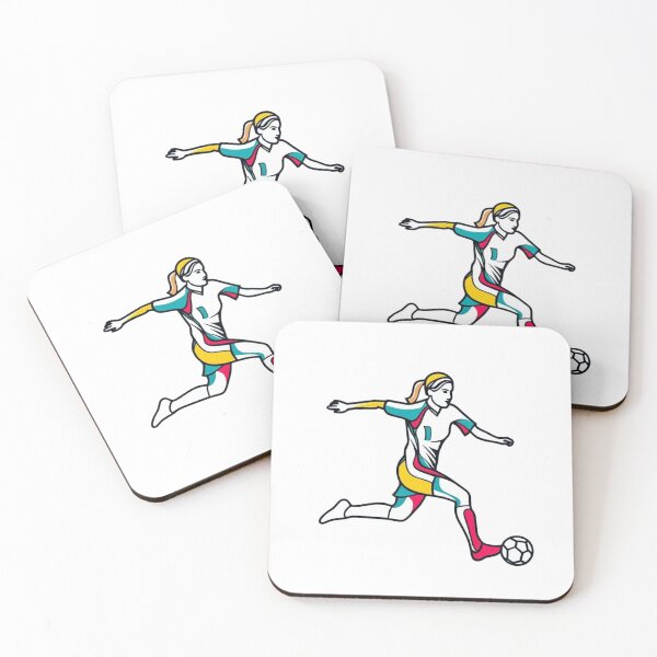 Item preview, woman playing soccer designed and sold by lapinu.