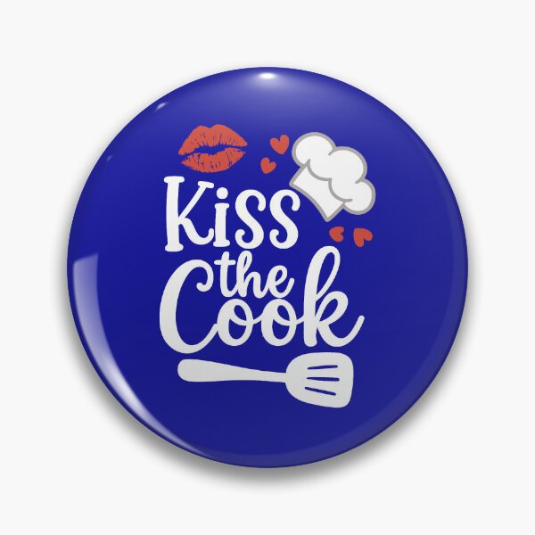 Item preview,  Kiss the Cook. Funny Kitchen Quote. Cute Design For Foodies & Kitchen Lovers  designed and sold by DesignHouse07.