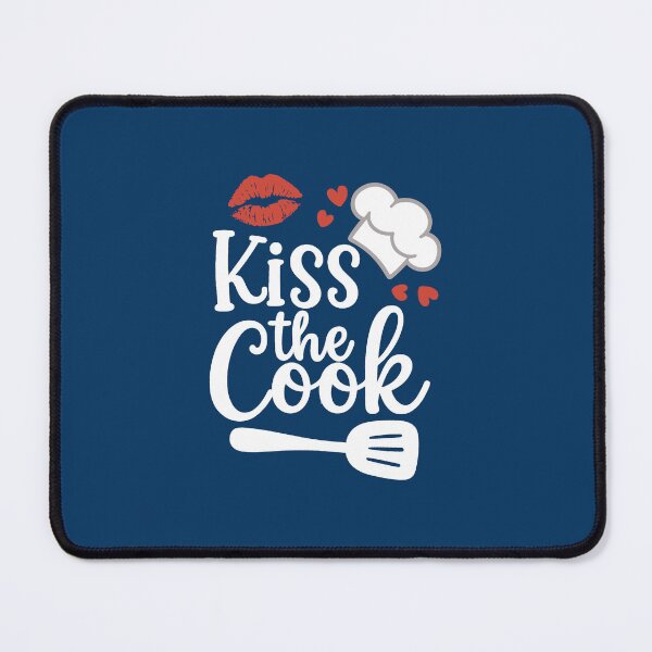 Item preview,  Kiss the Cook. Funny Kitchen Quote. Cute Design For Foodies & Kitchen Lovers  designed and sold by DesignHouse07.