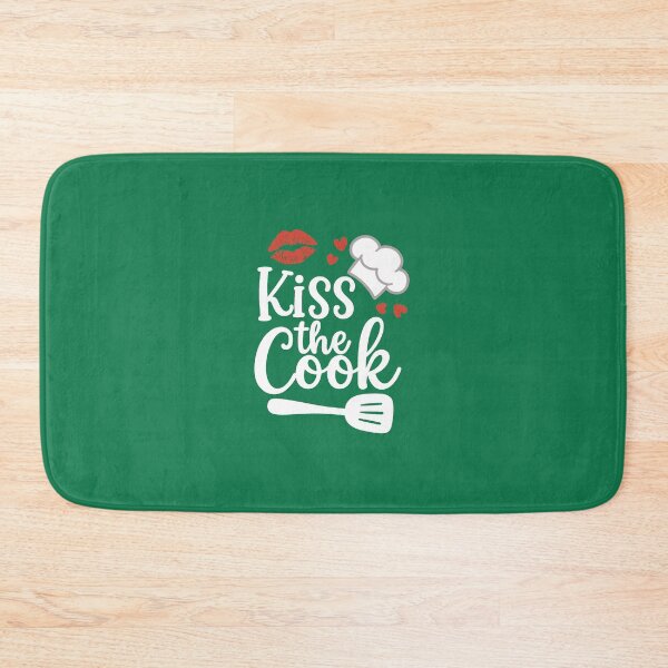Item preview,  Kiss the Cook. Funny Kitchen Quote. Cute Design For Foodies & Kitchen Lovers  designed and sold by DesignHouse07.