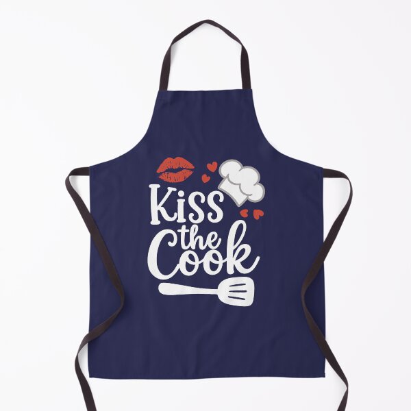Item preview,  Kiss the Cook. Funny Kitchen Quote. Cute Design For Foodies & Kitchen Lovers  designed and sold by DesignHouse07.