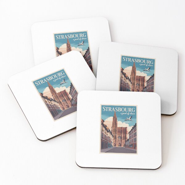 Item preview, Strasbourg Frace Travel Sticker designed and sold by TulipaGraphics.