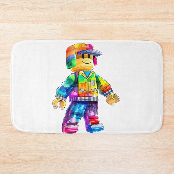 Item preview, Rainbow Graffiti Custom Lego Minifig - Streetwear Brick Built Art Print designed and sold by DesignArtist.ia.