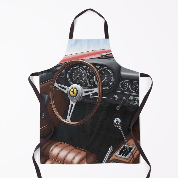 Item preview, Classic Ferrari Interior Vintage Cockpit Poster Automotive Art designed and sold by Motorline44.