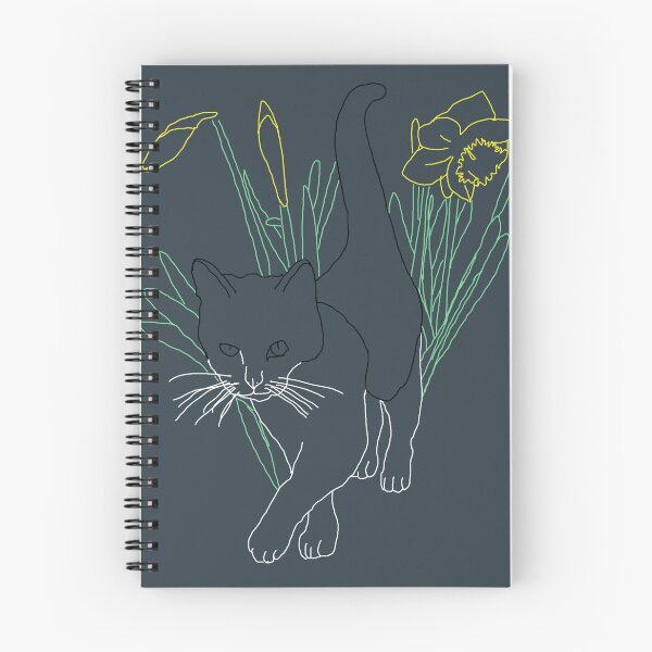 Item preview, Cat among daffodils at night designed and sold by IsabelQuincoces.