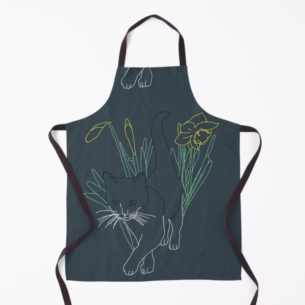 Item preview, Cat among daffodils at night designed and sold by IsabelQuincoces.