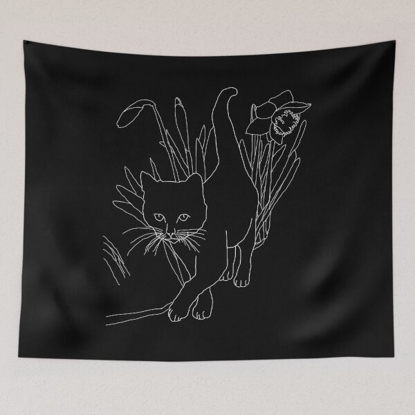 Item preview, Cat among daffodils designed and sold by IsabelQuincoces.