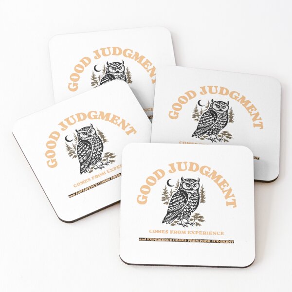 Item preview, Wise Owl Quote T-Shirt – “Good Judgment Comes from Experience” Funny Wisdom Graphic Tee designed and sold by Gerontar.
