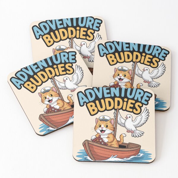 Item preview, Adventure Buddies Sailing Captain Cat Funny Gift designed and sold by BlizzStyle.