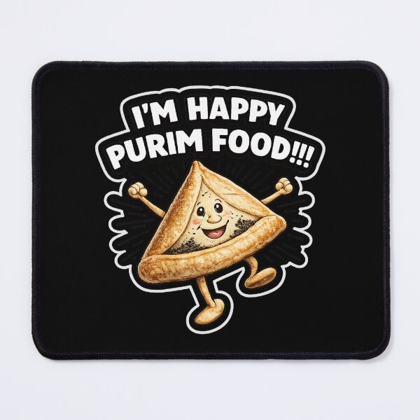 Item preview, I’m Happy Purim Food!!! – Playful Hamantaschen Celebration Design designed and sold by YG - YiddisheGesheft.