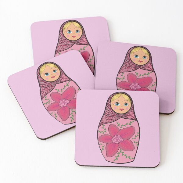 Item preview, Cute Matryoshka Doll Sticker – Colorful Russian Nesting Doll Folk Art Vinyl Decal designed and sold by AlyonaCo.