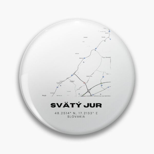 Item preview, Svätý Jur Slovakia Minimal Map Art | Modern Street Design designed and sold by RM-Journey.