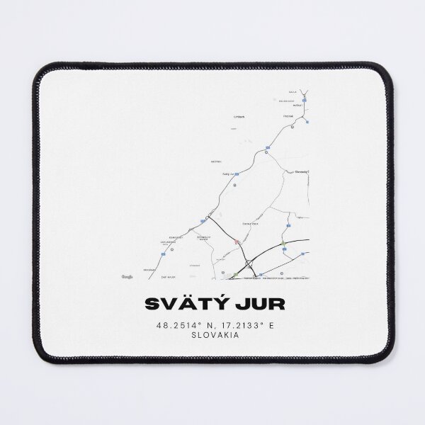 Item preview, Svätý Jur Slovakia Minimal Map Art | Modern Street Design designed and sold by RM-Journey.